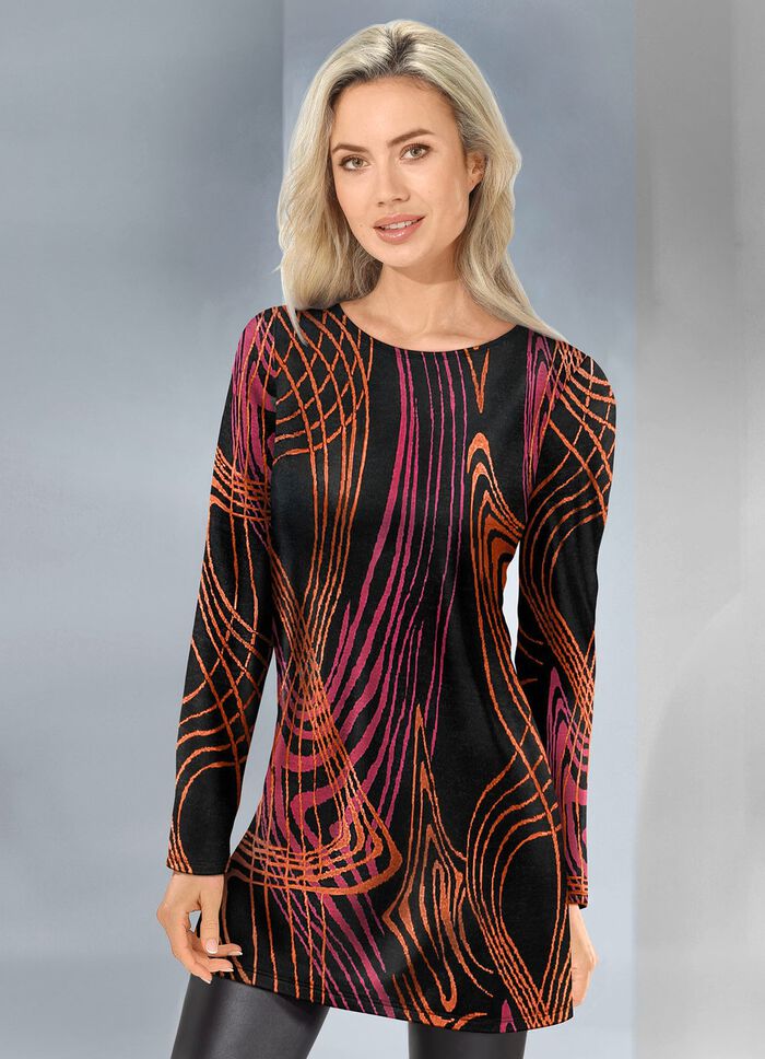 Gebreide tuniek in jacquarddessin 