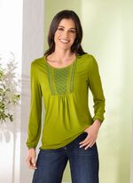 shirt met lusknoopsluiting 