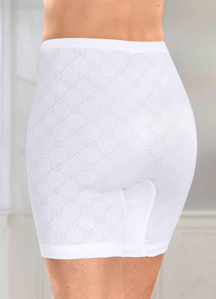 Vierpack slipjes met jacquardmotief 