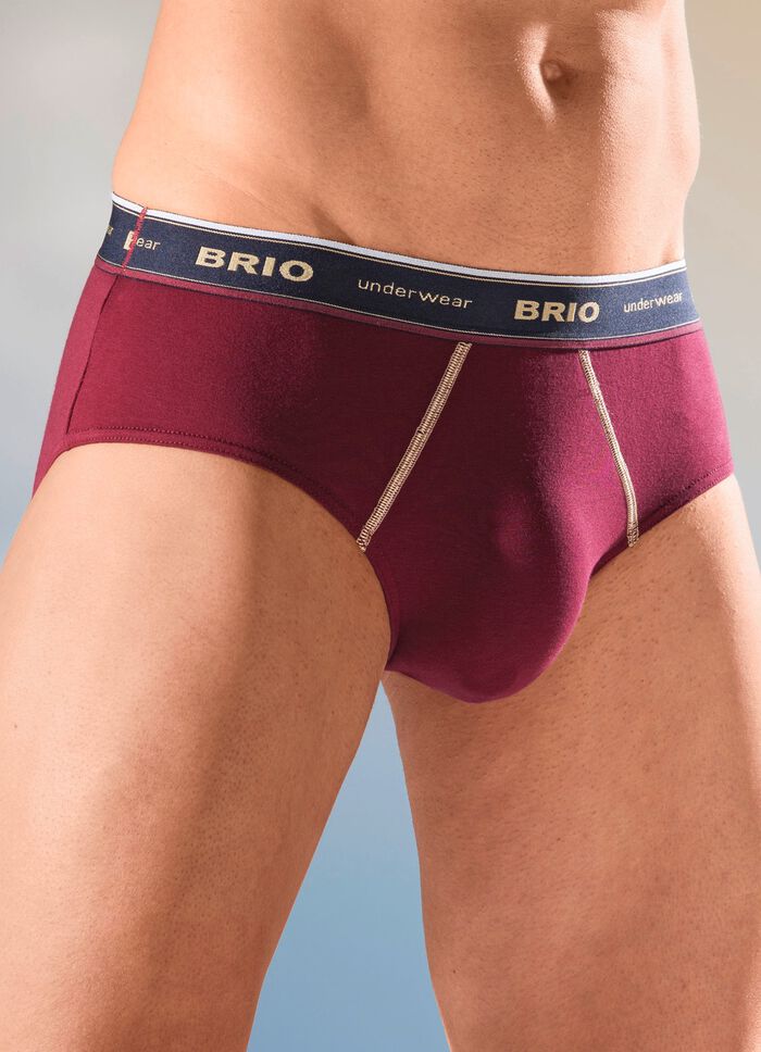 Set van drie slips met elastische tailleband 