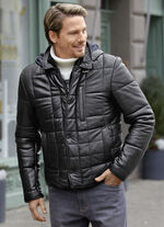 Kort leren jack van &ldquo;Cabrini&rdquo; 