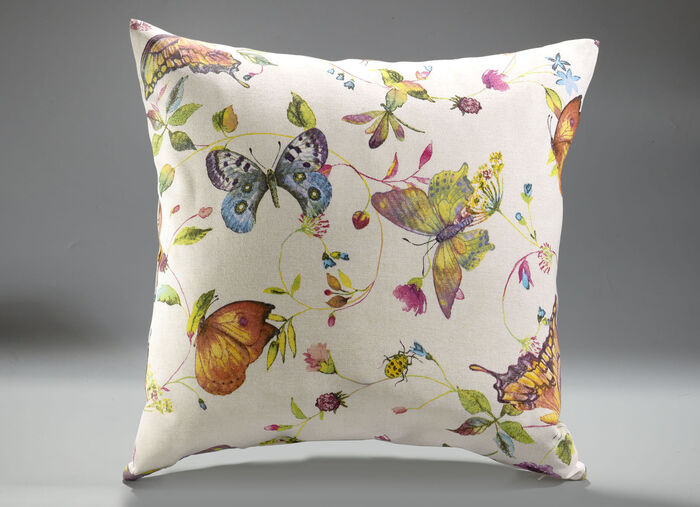 Bedsprei en kussenslopen met vlindermotieven KLEURRIJK