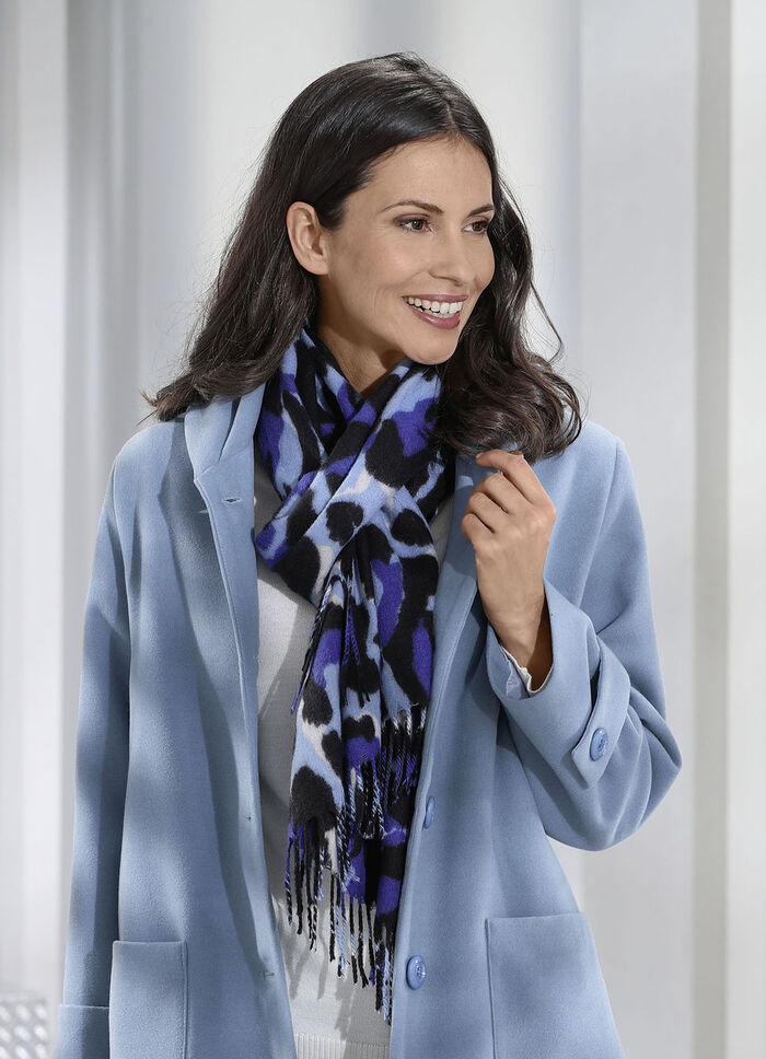 Sjaal met roofdierdessin 