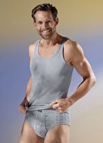 Set van vier slips, met all-over dessin 