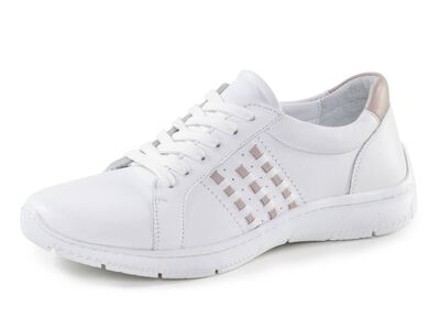 Andrea Conti veterschoen van nappaleer met contrasterende details 