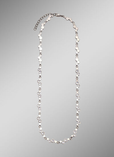 Titanium ketting met synthetische zirkonia 