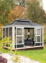Paviljoen Olan van gepoedercoat aluminium 