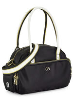 Collezione Alessandro tas gemaakt van synthetisch materiaal ZWART-OUDZILVER