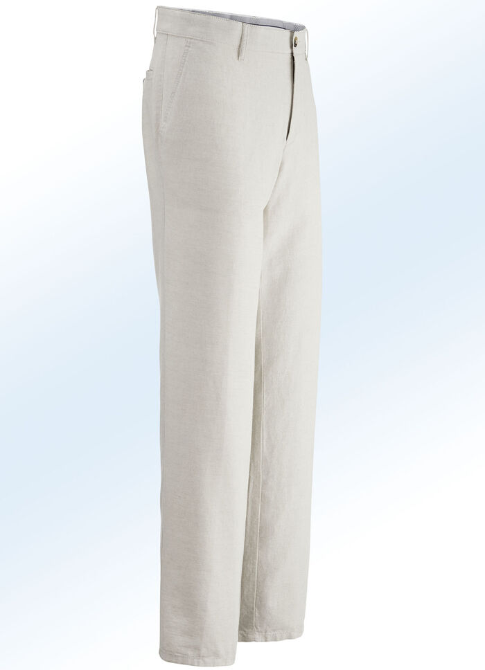 'Francesco Botti' broek, in 4 kleuren NATUREL