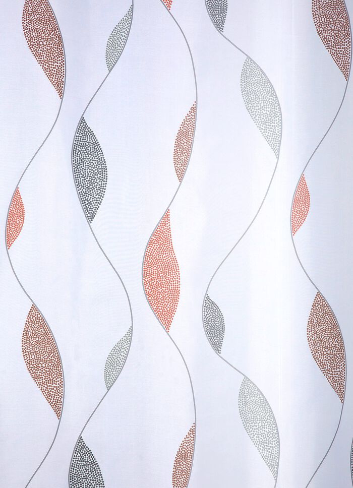 Winkel met puntgolfontwerp ROOD-GRIJS