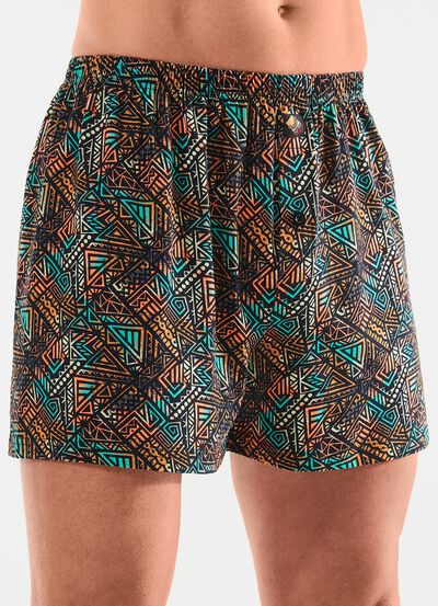 Drie-pack boxershorts met knoopsluiting 
