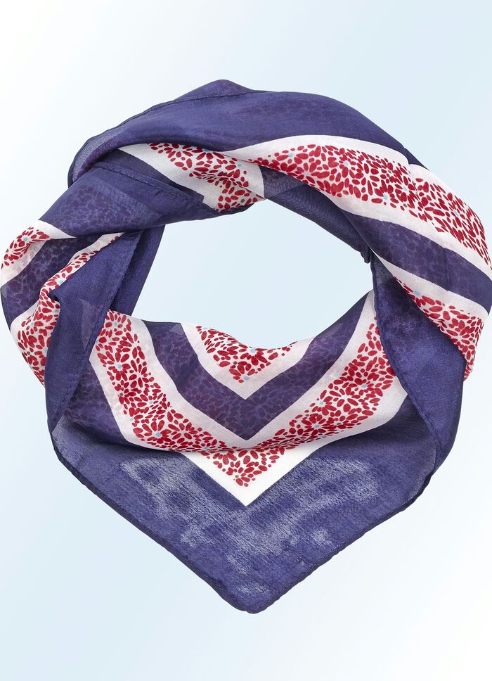 Sjaaltje met filigraan bloemdessin 