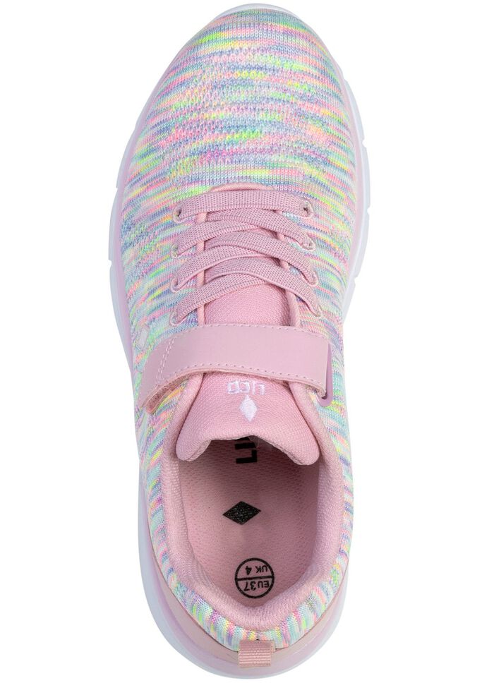 Sneakers gemaakt van textielmateriaal met een effectief patroon ROZE-MULTICOLOR