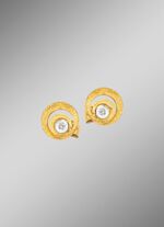 Elegante oorbellen met diamant 