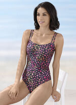 Schwab Sun Select badpak met verstelbare dubbele bandjes, zonder cups, bruinend 