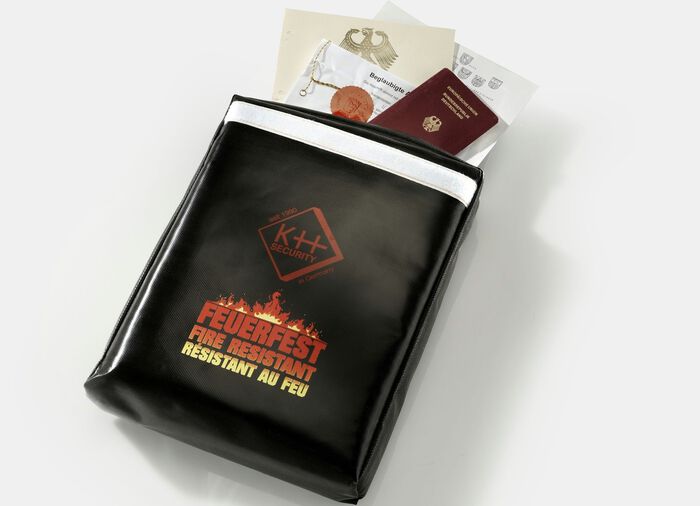 Brandwerende documententas om uw documenten te beschermen 