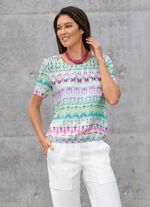 Tuniek met felgekleurde print 