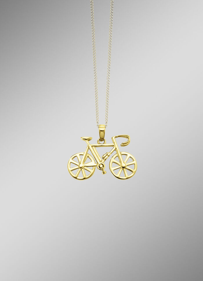 Gouden fietshanger 