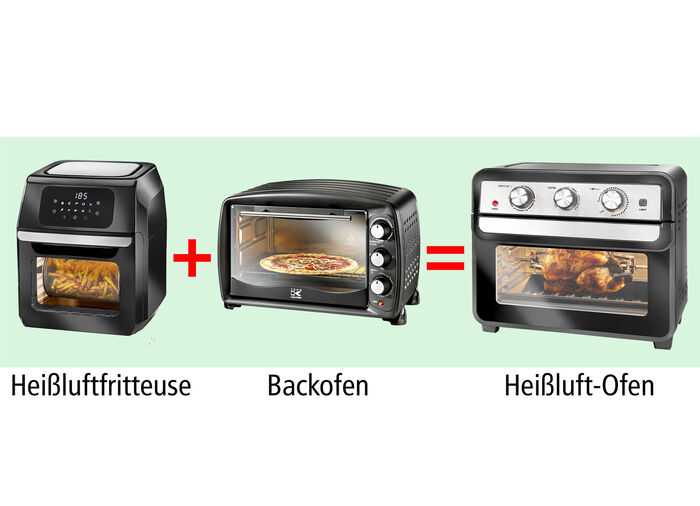 Heteluchtoven - Vervangt oven en friteuse 