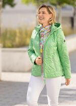 Jasje met lasergestikte bloemenmotieven APFELGRÜN