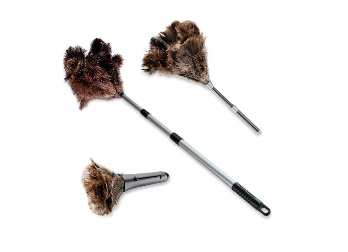 Plumeau van struisvogelveren BRUIN