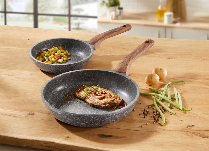 Gegoten aluminium pannen met hoogwaardige antiaanbaklaag GRANIET