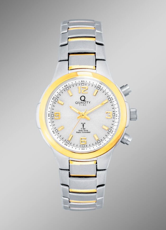 Elegant radiogestuurd solar dameshorloge van het merk Quality Time 