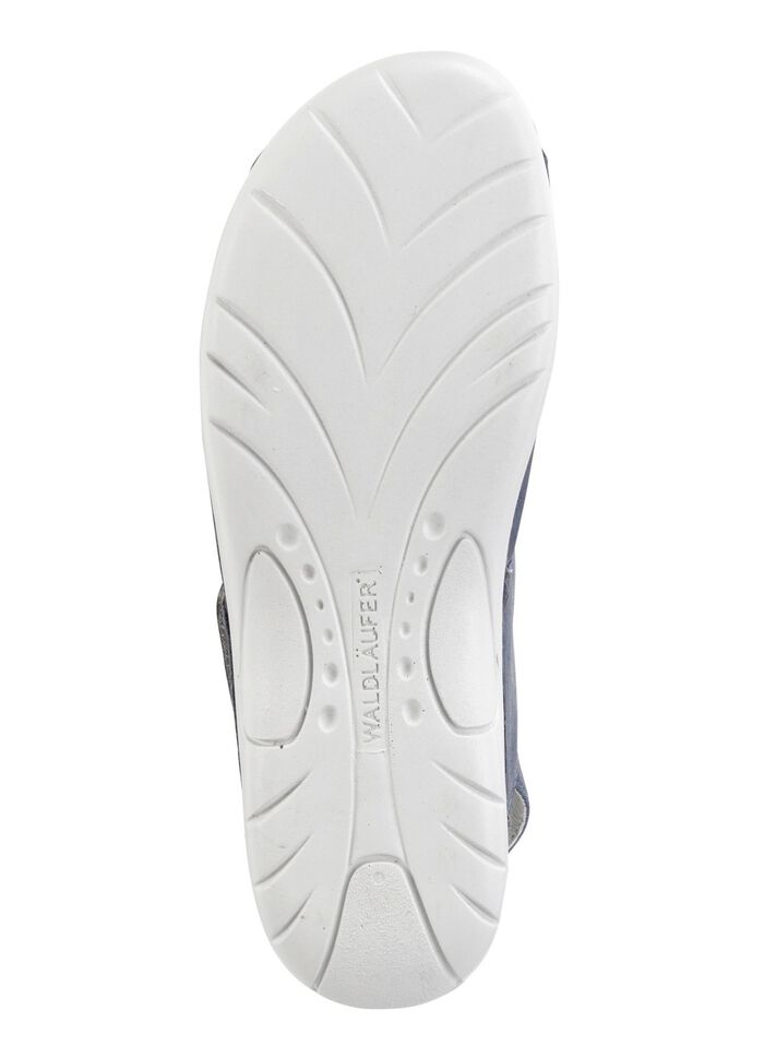 Waldl&auml;ufer sandaal met metalen versiering met glittersteentjes STAALBLAUW