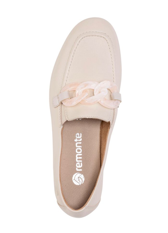 Remonte loafers met trendy sierketting 