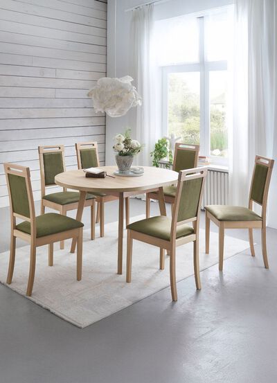 Eetkamermeubels met massief houten frame 