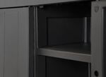 Garage gereedschapskast met houten lamelleneffect 