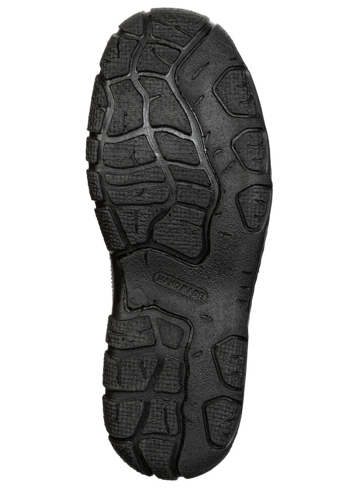 GINO GALANTE, klassieke herenpantoffels, met uitneembaar voetbed ZWART