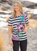 Overhemd met bloemmotief 