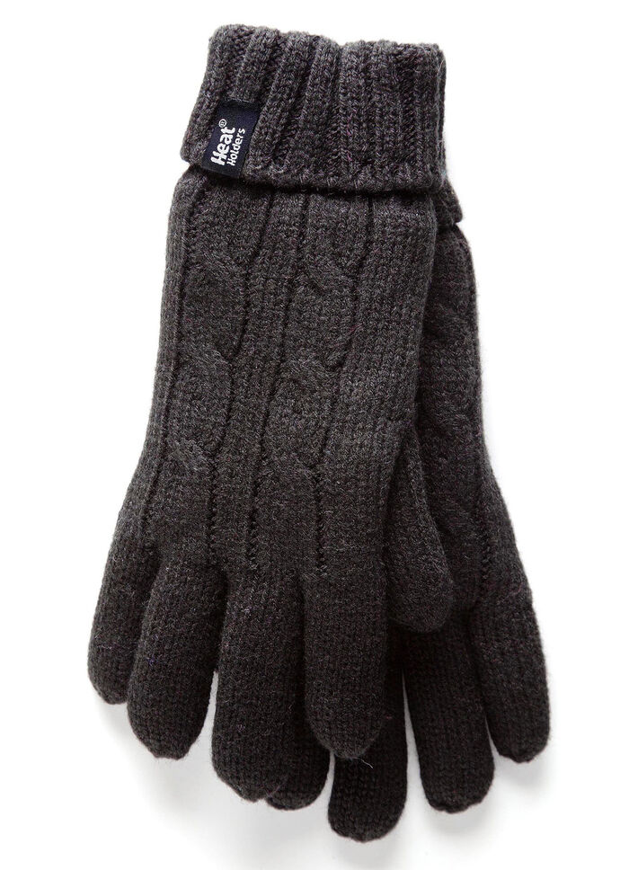 Thermische handschoenen van Heat Holders&reg; voor meer comfort in de winter ZWART