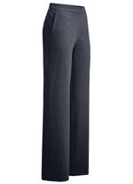 Broek in een modieuze wijdte ANTRACIET GEM.