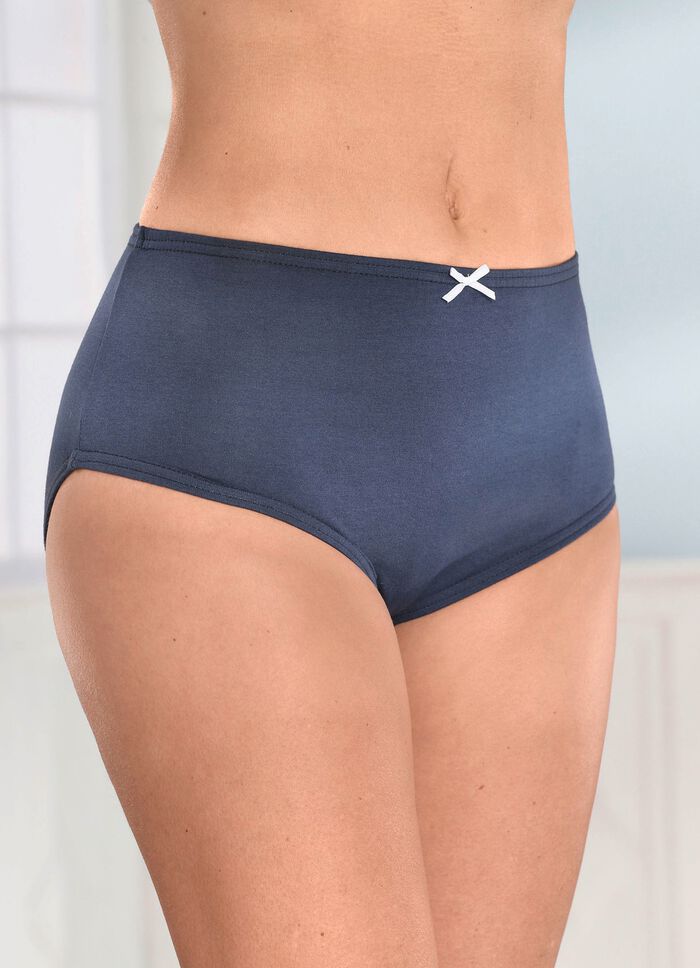 Set van vijf slips met elastische tailleband 