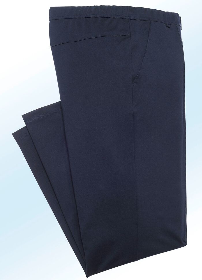"Klaus Modelle" instapbroek met brede elastische tailleband in 6 kleuren 