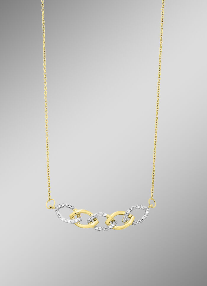 Halsketting met diamanten 