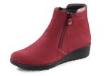 ELENA EDEN enkellaarzen met nappaleren bekleding RUBY RED