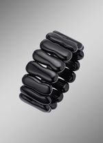 Elastische armband met onyx 