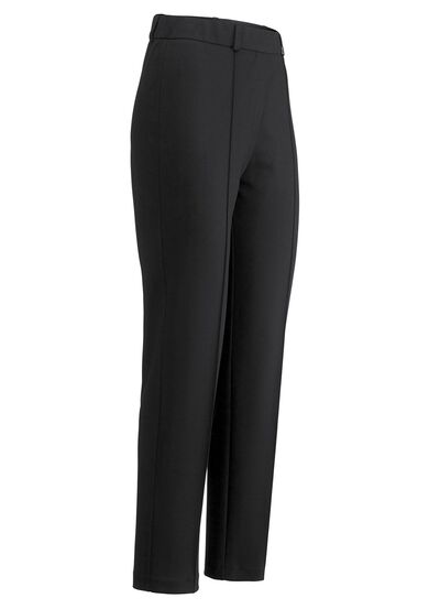 Jerseybroek met gewatteerde plooien 