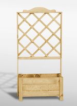 Plantenlatwerk van ge&iuml;mpregneerd grenenhout 