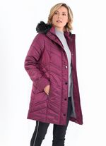 Lange jas in 2 kleuren CYCLAAM