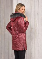 Jas in 2 kleuren WIJNROOD