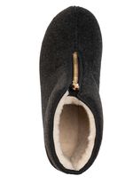 Huislaarzen met praktische ritssluiting ZWART