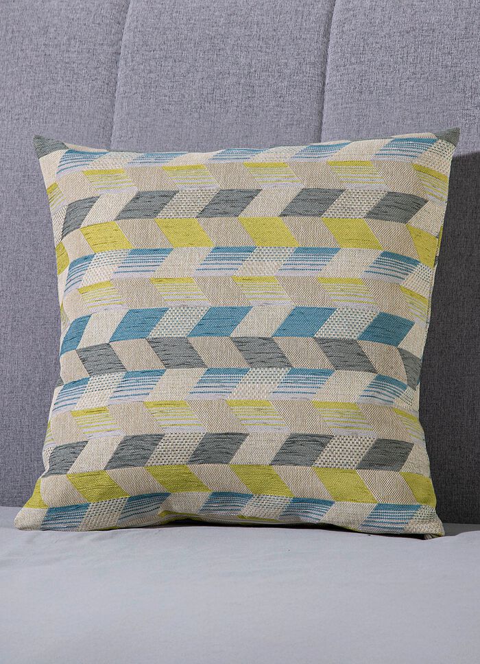 Kussensloop met driedimensionaal kubusontwerp 