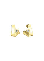 Delicate schittering – oorbellen van kostbaar goud 