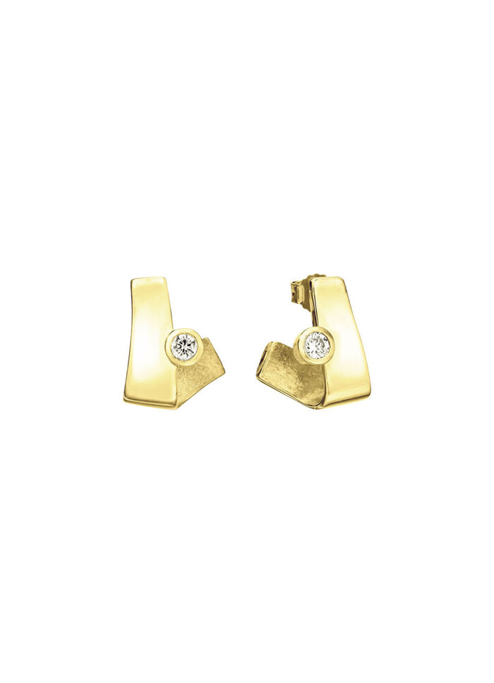 Delicate schittering – oorbellen van kostbaar goud 
