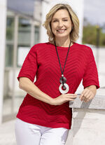 Trui met opengewerkt patroon 