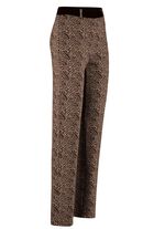 Broek met trendy dierenhuiddessin 
